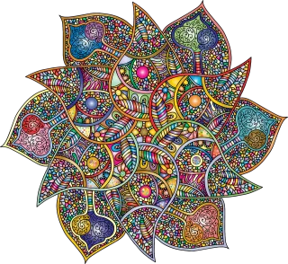 Mandala Ornamental Nature Stickdatei