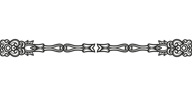 Divider Separator Line art Stickdatei – Blumen