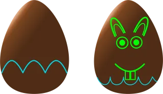 Easter Eggs Rabbit Stickdatei