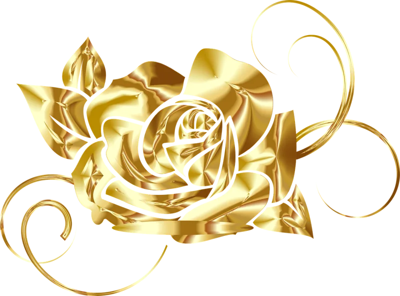 Rose Golden rose Gold rose Stickdatei – Blumen