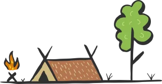 Tent Camping Nature Stickdatei