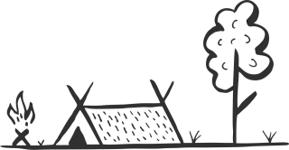 Camping Tent Drawing Stickdatei
