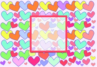 Background romantic Colored hearts Colorful Stickdatei