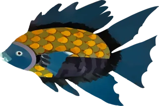 Fish Animal Drawing Stickdatei