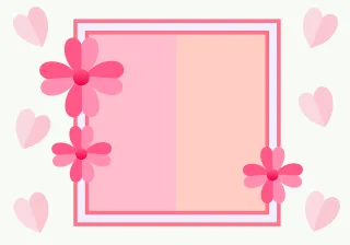 Flowers Frame Background Stickdatei – Blumen
