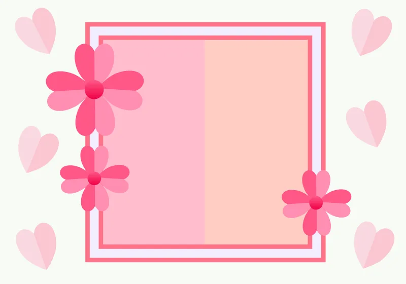 Flowers Frame Background Stickdatei – Blumen