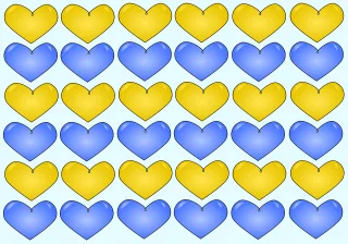 Hearts Pattern Design Stickdatei
