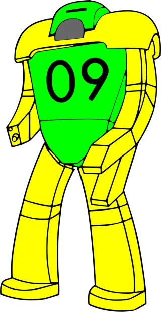 Robot Fantasy Retro Stickdatei