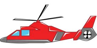 Helicopter Design Red Stickdatei