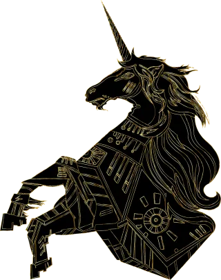 Unicorn Nature Horse Stickdatei