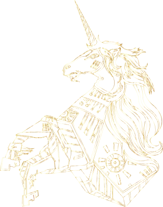 Unicorn Nature Horse Stickdatei