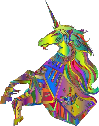 Unicorn Horse Animal Stickdatei