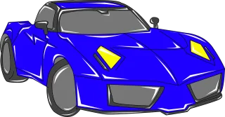Blue car Vehicle Automobile Stickdatei