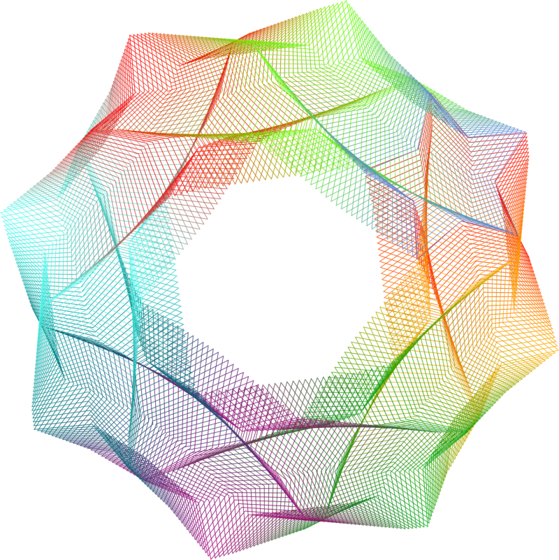 Spectrum Artwork Geometric pattern Stickdatei – Kinder