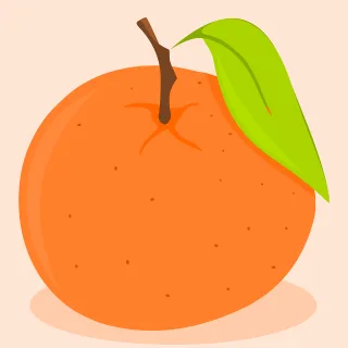 Mandarin Orange Fruit Stickdatei