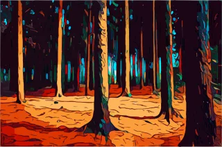 Woods Woodlands Forest Stickdatei