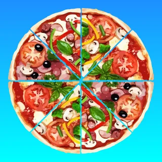 Pizza Italian cuisine Dish Stickdatei