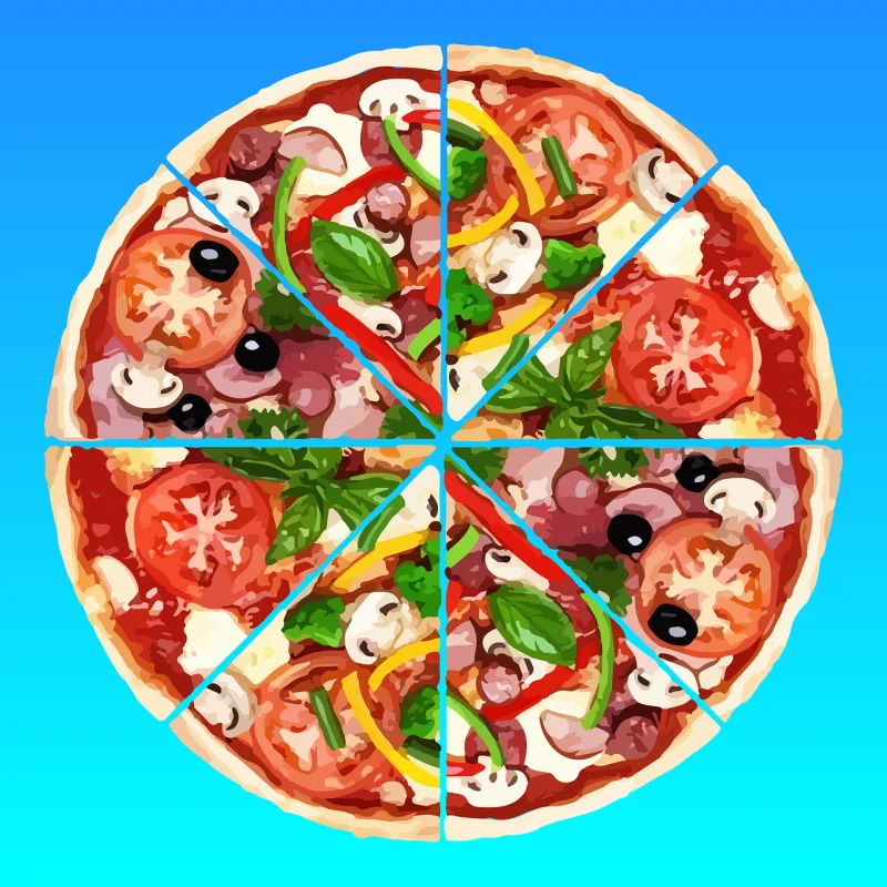 Pizza Italian cuisine Dish Stickdatei – Essen & Trinken
