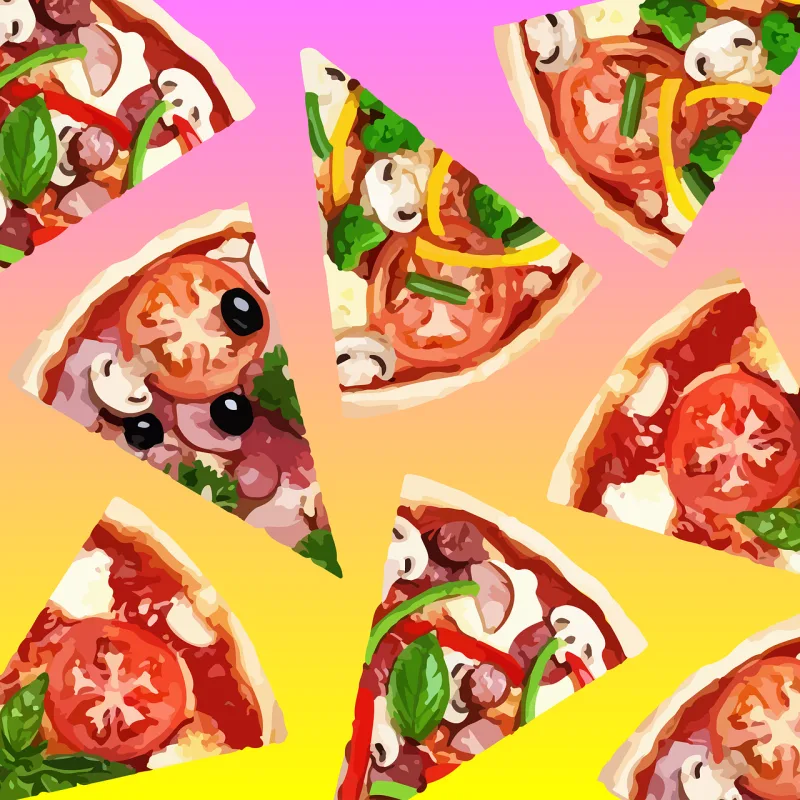Pizza Food Delicious Stickdatei – Essen & Trinken