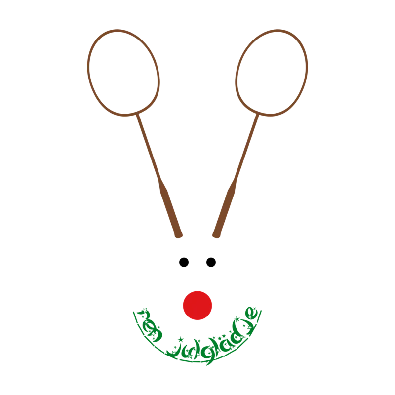 Badminton Merry Christmas Stickdatei – Weihnachten