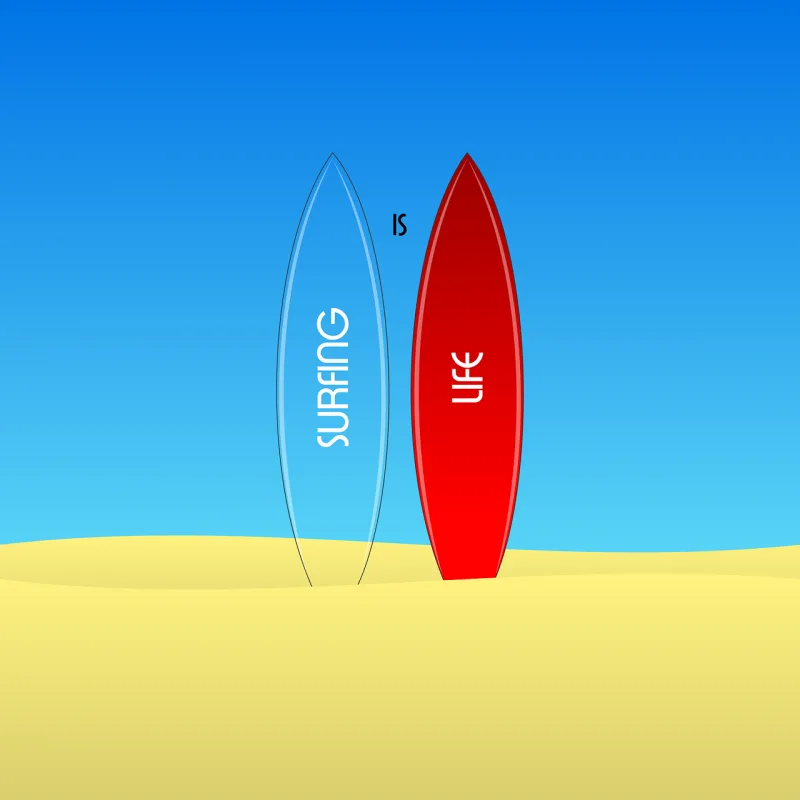 Surfboard Surfing Surf Stickdatei – Sport