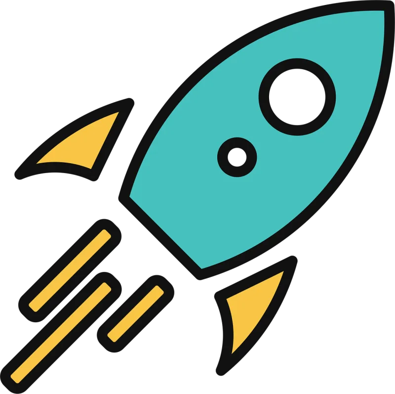 Rocket Spaceship Fly Stickdatei – Kinder