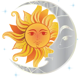 Sun Moon Nature Stickdatei – Natur
