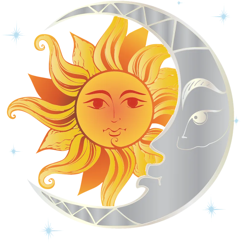 Sun Moon Nature Stickdatei – Natur