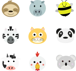 Animals Farm Cat Stickdatei