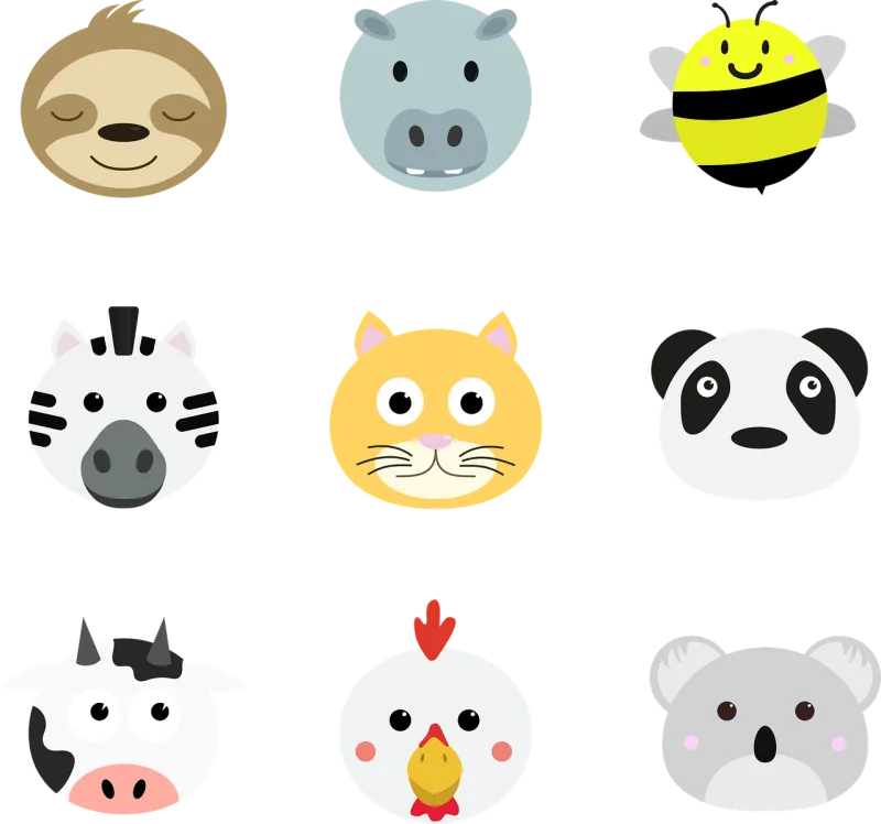 Animals Farm Cat Stickdatei – Tiere
