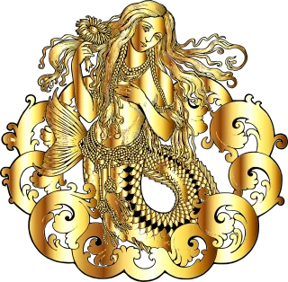 Mermaid Creature Fantasy Stickdatei