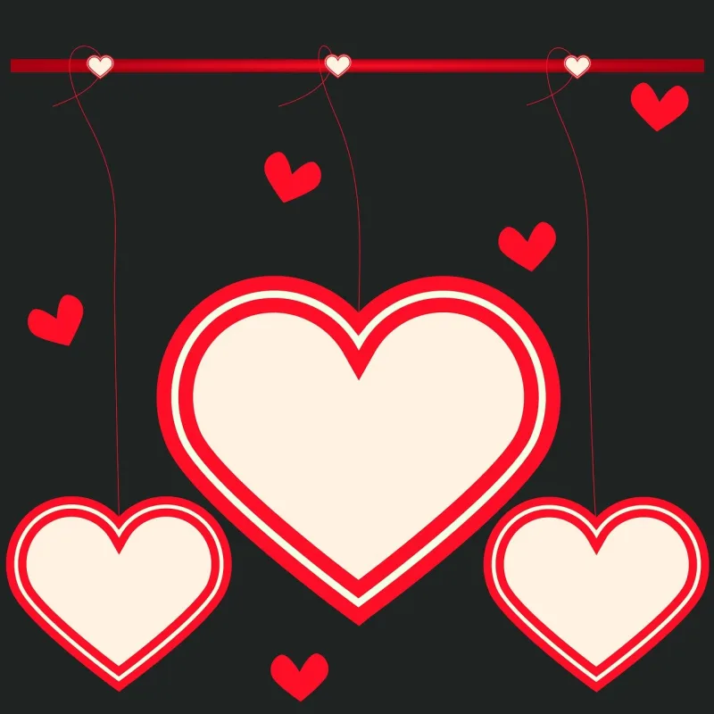 Hearts Romantic Valentine Stickdatei – Herzen & Liebe
