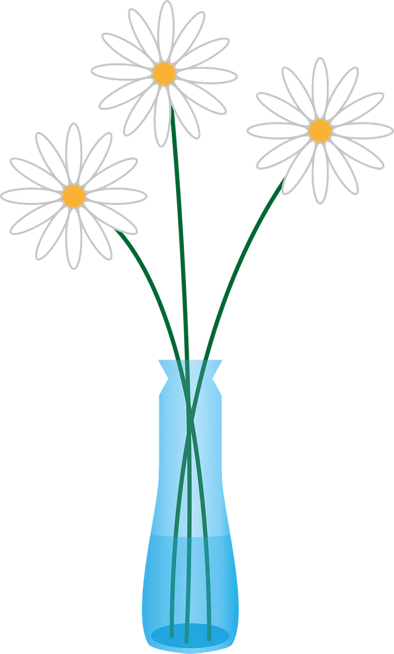 Daisy Flower Vase Stickdatei – Blumen