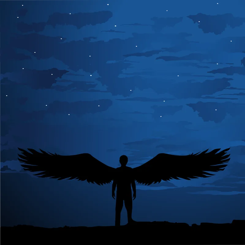 Angel Divinity Silhouette Stickdatei – Weihnachten