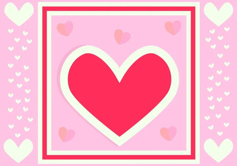 Love card Beautiful wallpaper Valentines card Stickdatei – Herzen & Liebe