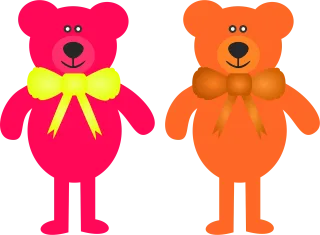 Teddy bears Stuffed toys Cartoon bears Stickdatei – Kinder