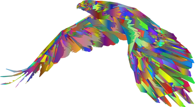 Eagle Colorful bird Bird Stickdatei – Tiere