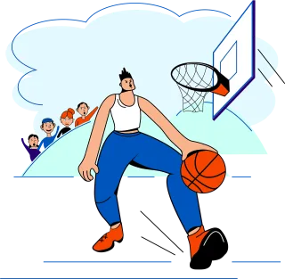 Sports Basketball Basketball player Stickdatei