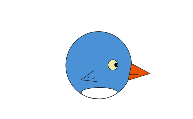 Bird Animal Cartoon Stickdatei – Tiere
