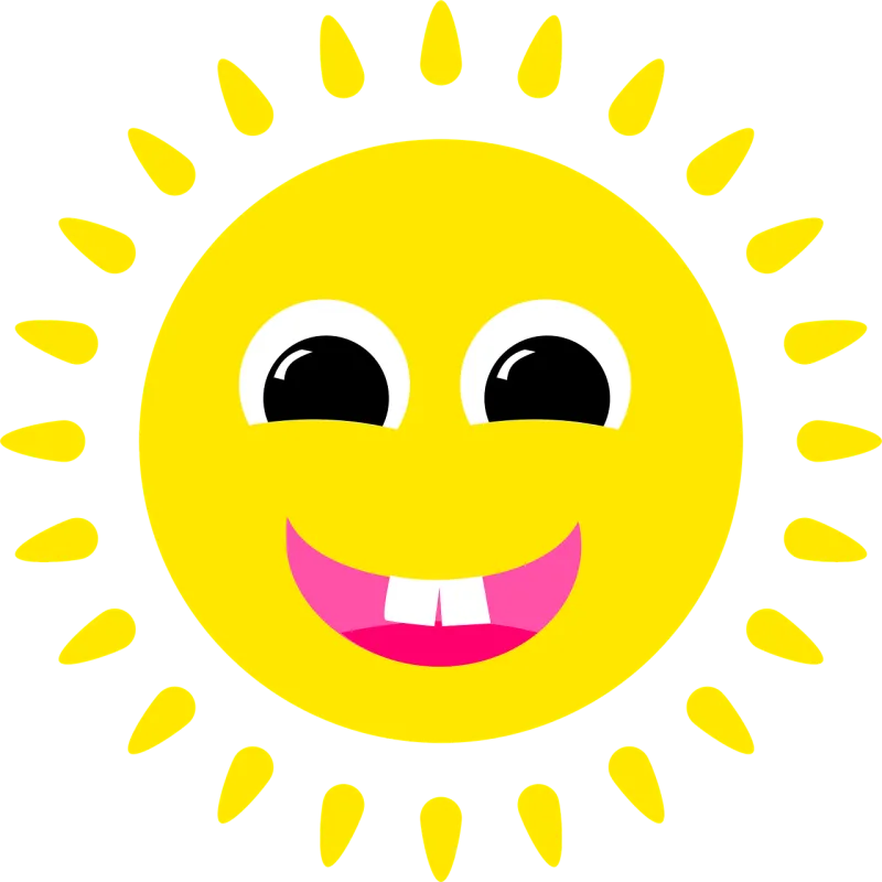 Sun Smile Expression Stickdatei – Natur