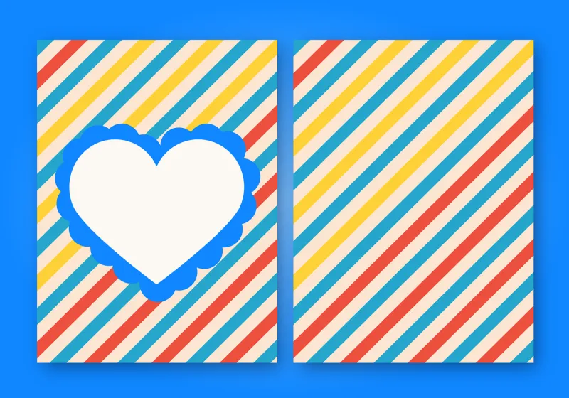 Card Lines Heart Stickdatei – Herzen & Liebe