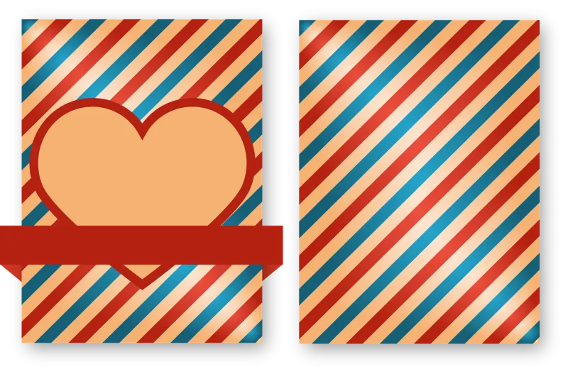 Heart Lines Card Stickdatei – Weihnachten