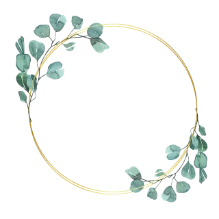 Floral frame Floral wreath Circular frame Stickdatei – Herzen & Liebe