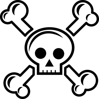 Cross Skull Pirate Stickdatei