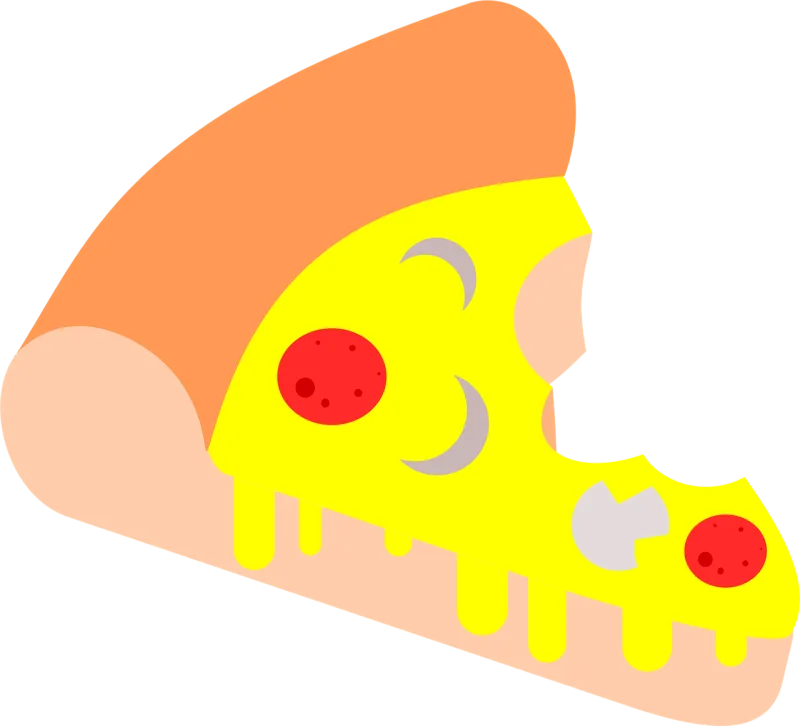 Pizza Food Snack Stickdatei – Essen & Trinken