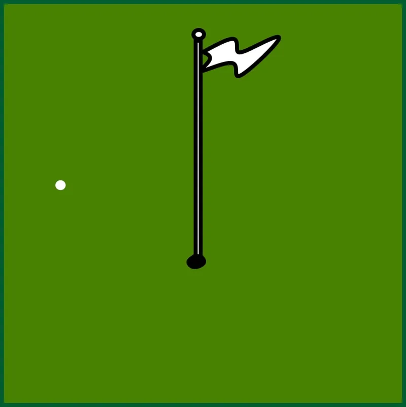 Golf Flag Hole Stickdatei – Sport