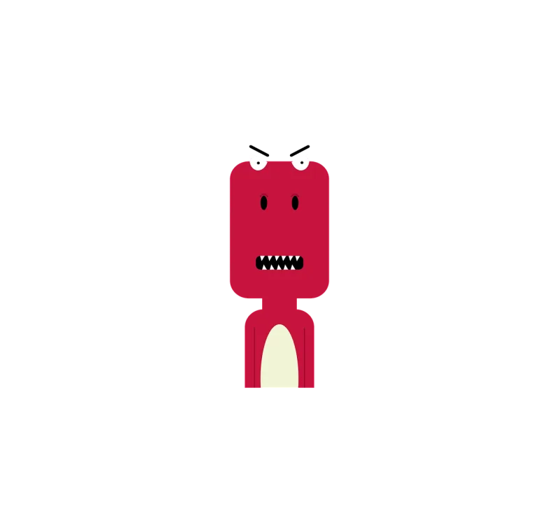 Dinosaur Red Cutout Stickdatei – Kinder