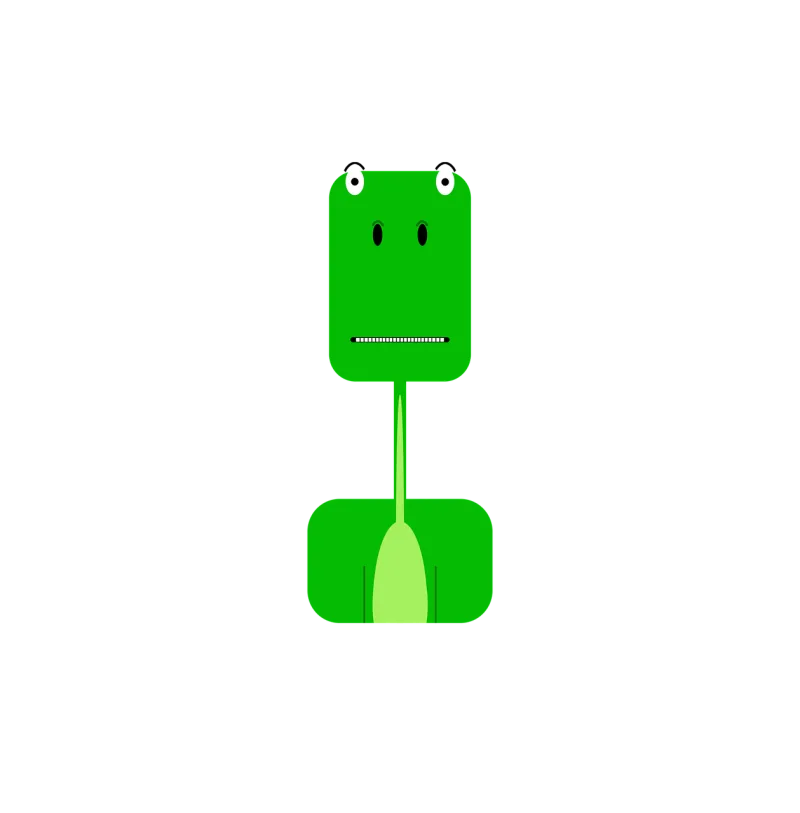 Dinosaur Green Cutout Stickdatei – Kinder