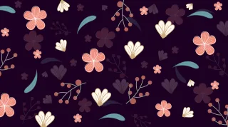 Floral Spring Nature Stickdatei