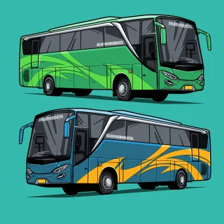 Bus Homecoming Indonesia Stickdatei